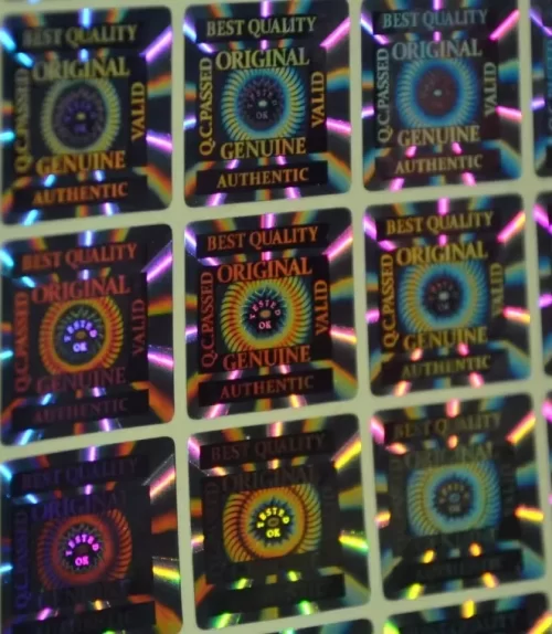 3D Hologram Etiket - 3