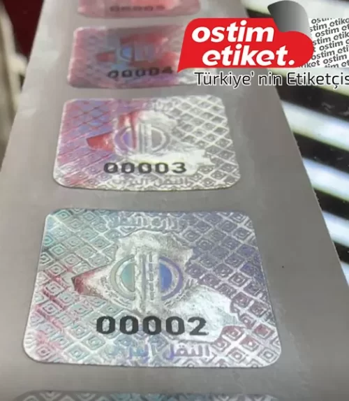 Düzce Hologram Numaratör Etiket - 3