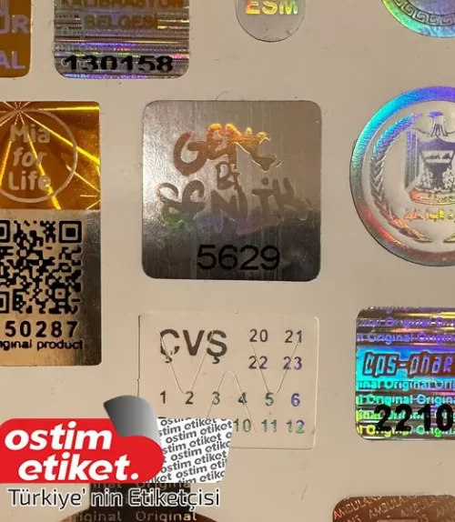 Düzce Hologram Numaratör Etiket - 1