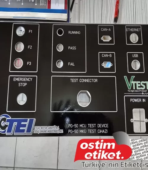 Makine Panel Etiket - 4
